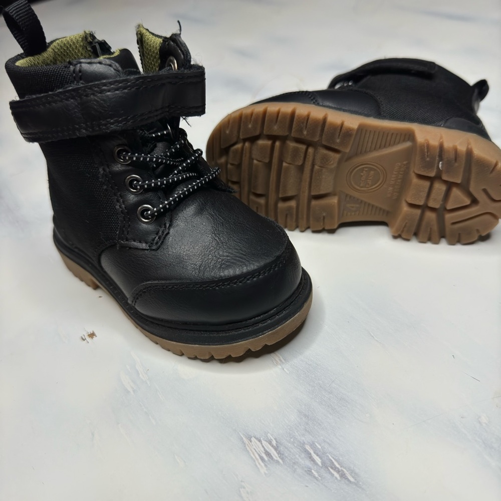 toddler black boots